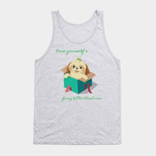 Have Yourself A Furry Little Christmas (Have Yourself A Merry Little Christmas) Christmas Present Dog Tank Top